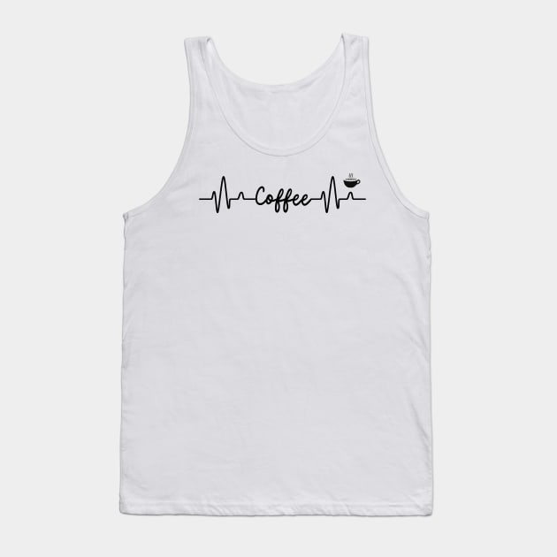 Coffee Is Life Tank Top by teresawingarts